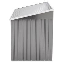 Medium Grey Garden Heavy Duty Steel Bicycle Storage Shed