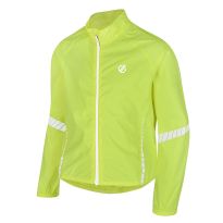 Cycling Jacket Cordial Polyester Fluro Yellow