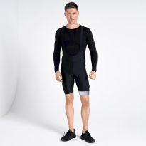 Mens Virtuous Underlined AEP Bibbed Cycling Bib Shorts Black