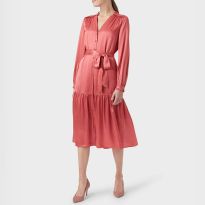 Pink Esther Midi Dress