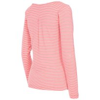 T-Shirt Caribou Cotton Hibiscus Red Stripe
