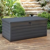 Anthracite Garden Lockable Metal Storage Box 600L