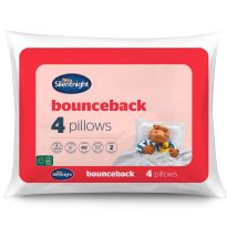 Silentnight Luxury Overlocked Bounceback Pillow - 4 Pack