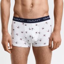 White Skier Print 3-Pack Boxer Briefs