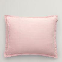 Pinstripe Pillowcase, Fresh Pink