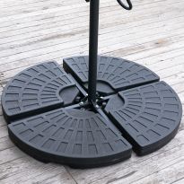 HDPE Water-or-Sand-Filled Umbrella Base Cantilever Parasol Stand