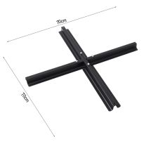 3M Garden Cantilever Parasol Outdoor Sun Umbrella with Base - Black