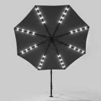 3m Cantilever Garden Parasol with LED Light（Base is not included）