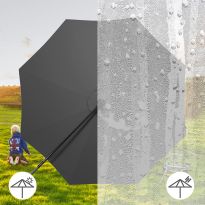 3m Cantilever Garden Parasol with LED Light（Base is not included）