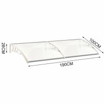 1.9 m W x 1m D Door Canopy