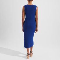 Bright Blue Elea Knitted Cotton Dress