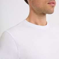 White Cromer Basic Cotton T-Shirt