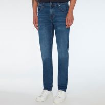 Mid Blue Slimmy Tapered Stretch Jeans