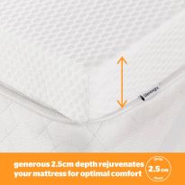 Silentnight Impress 2.5Cm Memory Foam Mattress Topper - Single