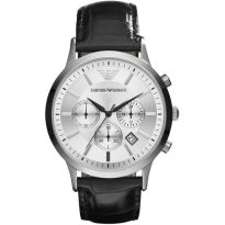 Emporio Armani AR2432 Men's Silver Dial Chronograph Watch