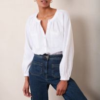 White Monica Linen Shirt