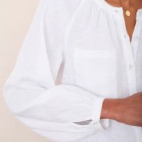White Monica Linen Shirt
