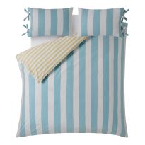 Lille Stripe Super King Bedset , Seaspray
