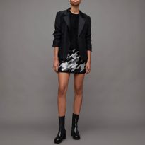 Black Toni Sequin Mini Skirt