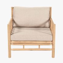 Costa Rica Natural Bamboo Finish Outdoor Seating Set
