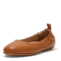 Brown Allegro Leather Ballet Pumps