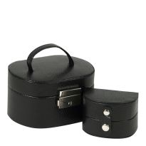 Women's Black Wolf Heritage Mini Oval Box