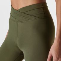 Everyday Wrap Waist 7/8 Leggings - Ivy Green