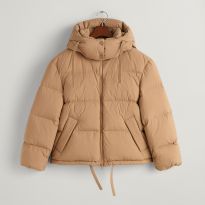 Beige Short Down Jacket