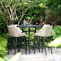 Regal 4 Seat Round Bar Set - Oatmeal