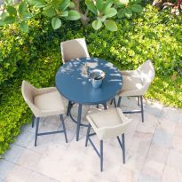 Regal 4 Seat Round Bar Set - Oatmeal