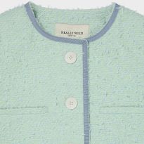 Mint Charlotte Braided Bouclé Jacket