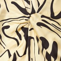 Ecru/Black Upolu Printed Dress