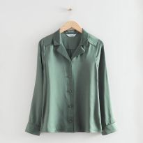 Green Renee Silk Shirt