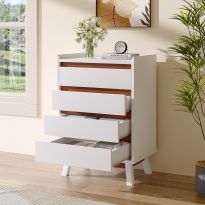 4-Tier Bedroom Chest Storage Cabinet