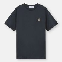 Navy Blue Cotton Logo T-Shirt