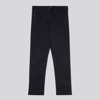 Black Tapered Stretch Jeans