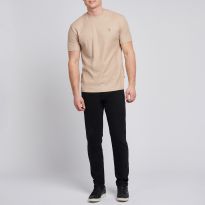 Black Tapered Stretch Jeans