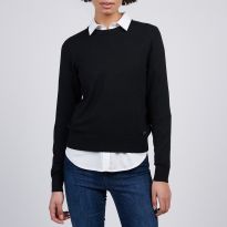 Black Crew Neck Jumper