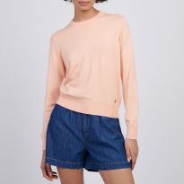Orange Crew Neck Jumper