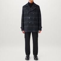 Grey Milford Wool Blend Peacoat