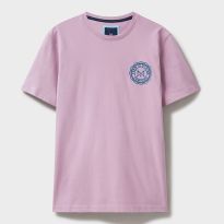 Dusty Rose Embroidered Logo T-Shirt