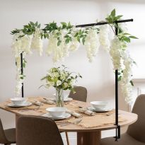 White Premium Wisteria Garland, 170cm