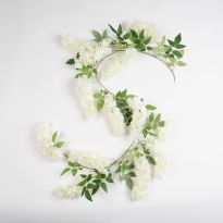 White Premium Wisteria Garland, 170cm