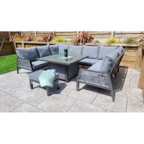 Bettina luxury U shape firepit table set