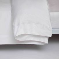 Belledorm Egyptian Cotton 400 Thread Count Oxford Duvet Cover,Double White