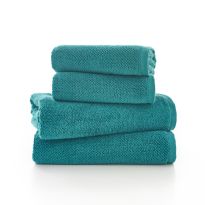Romeo Luxury Textured Quik Dri 100% Cotton Bath Towel Peacock