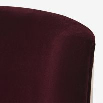 Brooke Swivel Base Accent Chair in Ombra Granata Velvet & Malvasia Morandi