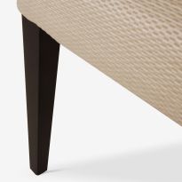 Charles Dining Chair with Studs in Factory GrÃ¨ge & Ebony Light Wood