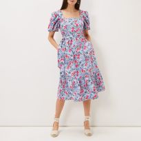 Blue Abbiana Cotton Dress
