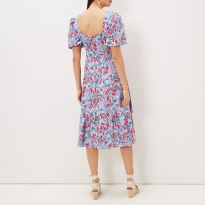 Blue Abbiana Cotton Dress
